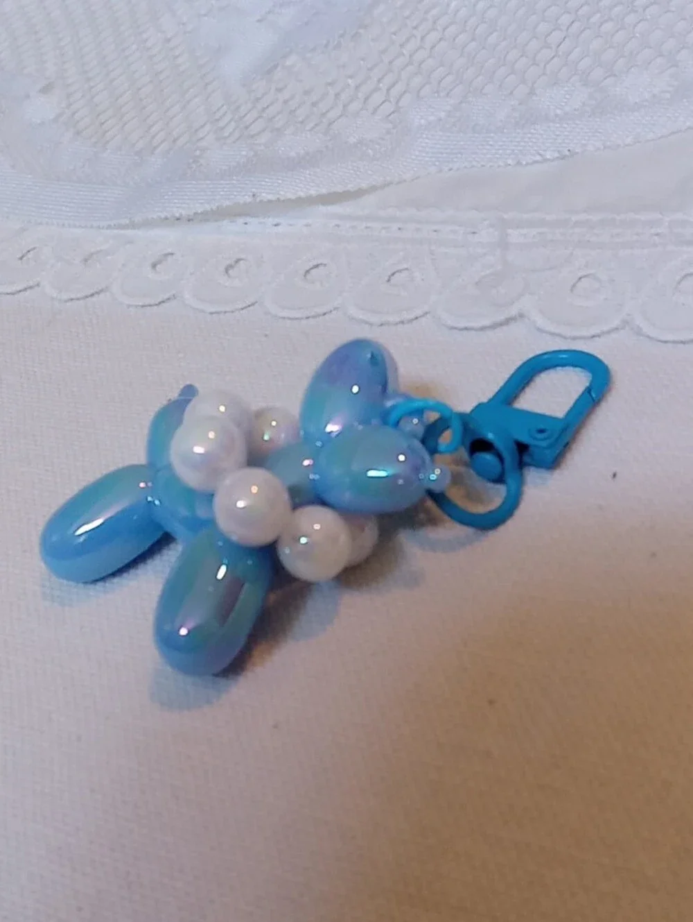 Blue Balloon Dog Charm Or Zipper Pull NWT